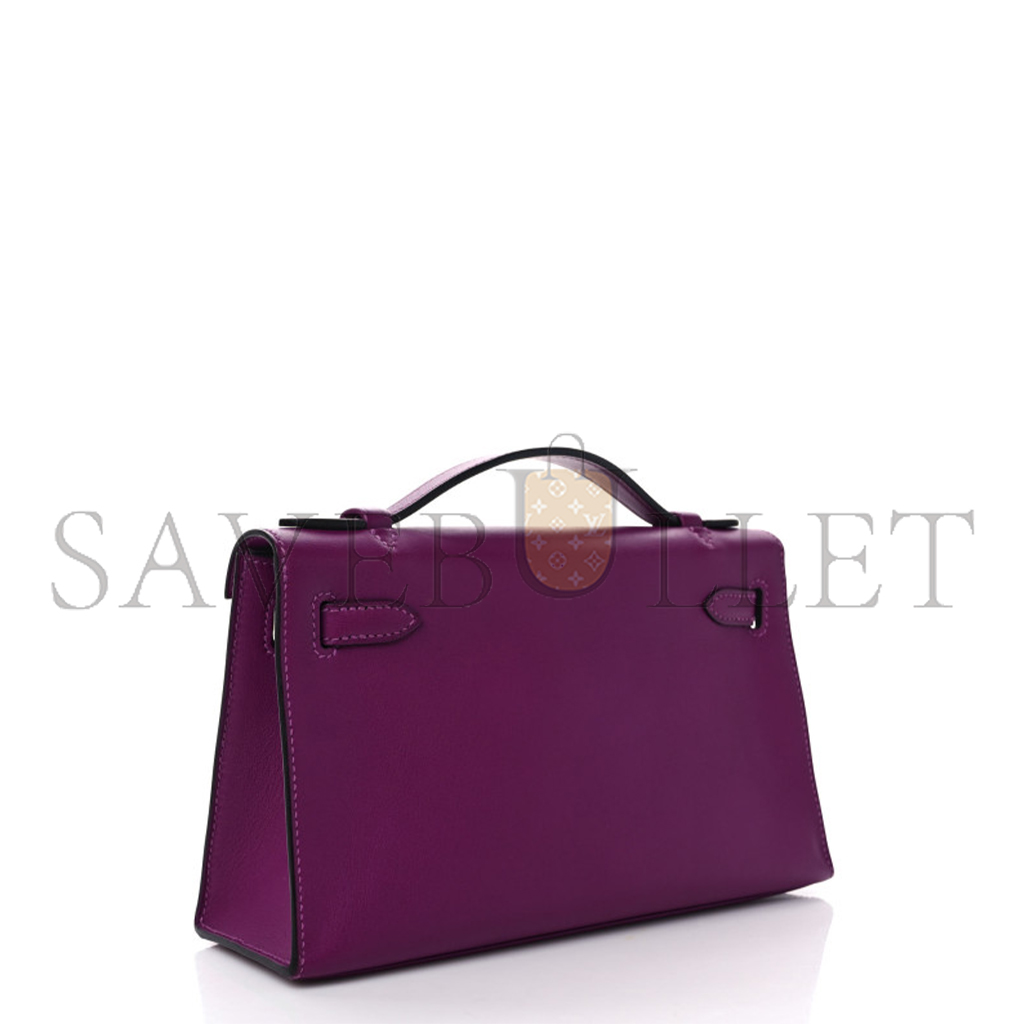 H**mes master swift kelly pochette clutch anemone (22*14*7cm)